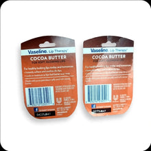 Load image into Gallery viewer, Vaseline Lip Therapy Cocoa Butter & Crème Brûlée 2-Pack Bundle