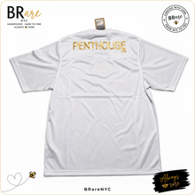 Load image into Gallery viewer, HUF x Penthouse Football Jersey White Gold Size L NWT Rare