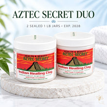 Load image into Gallery viewer, Aztec Secret Indian Healing Clay 1 lb Sealed 2-Pack Exp 2028