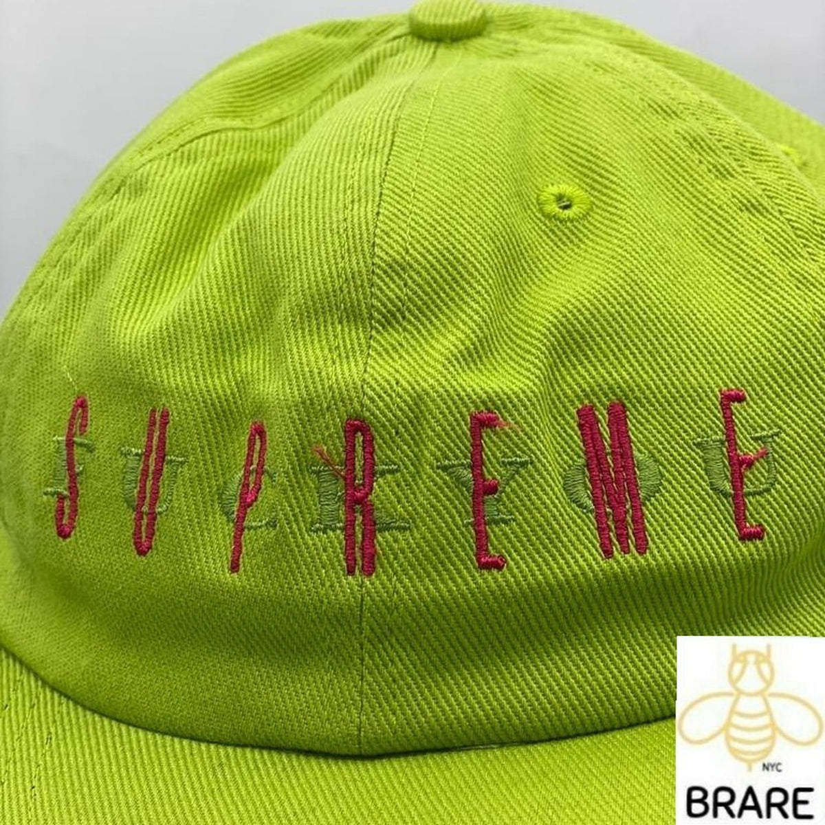 Supreme Fuck You 6 PANEL Lime Hat FW19 – BRare NYC