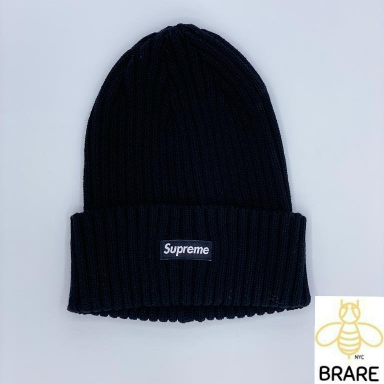 Supreme Black Overdyed RIbbed Beanie – BRare NYC