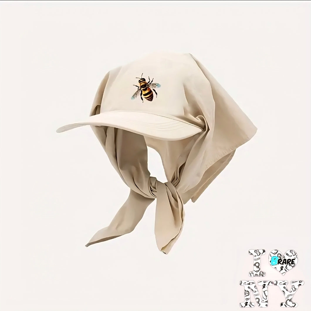 Bee Scarf Cap – Beige / Tan
🐝 Designed by B Rare NYC 🗽✨