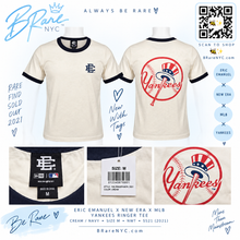 Load image into Gallery viewer, Eric Emanuel x New Era Yankees Cooperstown Ringer Tee Cream/Navy – Size M – NWT
