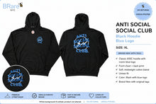 Load image into Gallery viewer, Anti Social Social Club x Fragment Precious Petals Hoodie FW22 Black/Blue – XL
