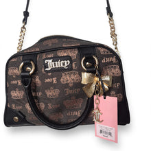Load image into Gallery viewer, Juicy Couture Vintage Couture Bowler Satchel Crossbody Bag NWT Liquorice Brown
