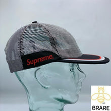 Load image into Gallery viewer, Supreme Silver Metallic Mesh 6 Panel Cap Snapback Hat SS17
