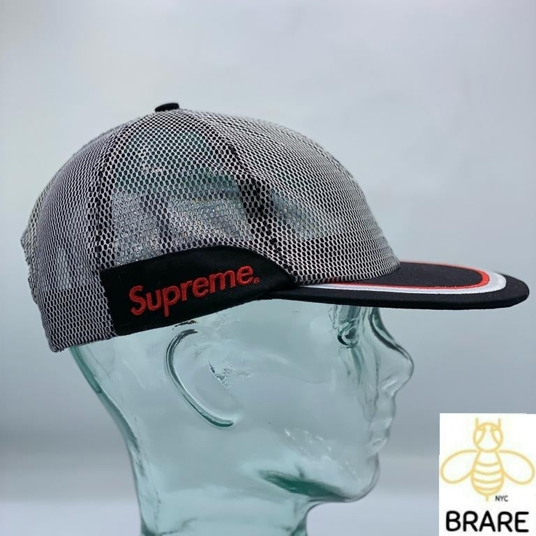 Supreme Silver Metallic Mesh 6 Panel Cap Snapback Hat SS17 – BRare NYC