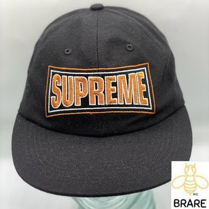 Supreme Metallic Arc 6-Panel Cap Hat BLACK Copper SS18