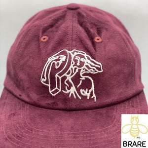 Palace Skateboards Suede PJ's 6-Panel Hat Burgundy