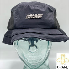 Load image into Gallery viewer, Palace Skateboards Mountain Shell Bucket Hat Black Large/XLarge.
