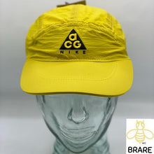 Load image into Gallery viewer, Nike UNISEX ACG NRG Tailwind 5 Panel Hat Black Yellow ONE SIZE BRAND NEW
